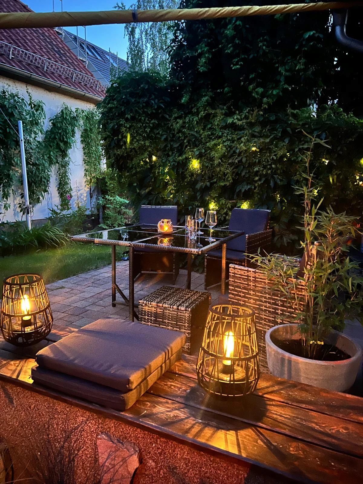 Private Terrasse der Ferienwohnung